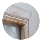 Silver wooden photo frame